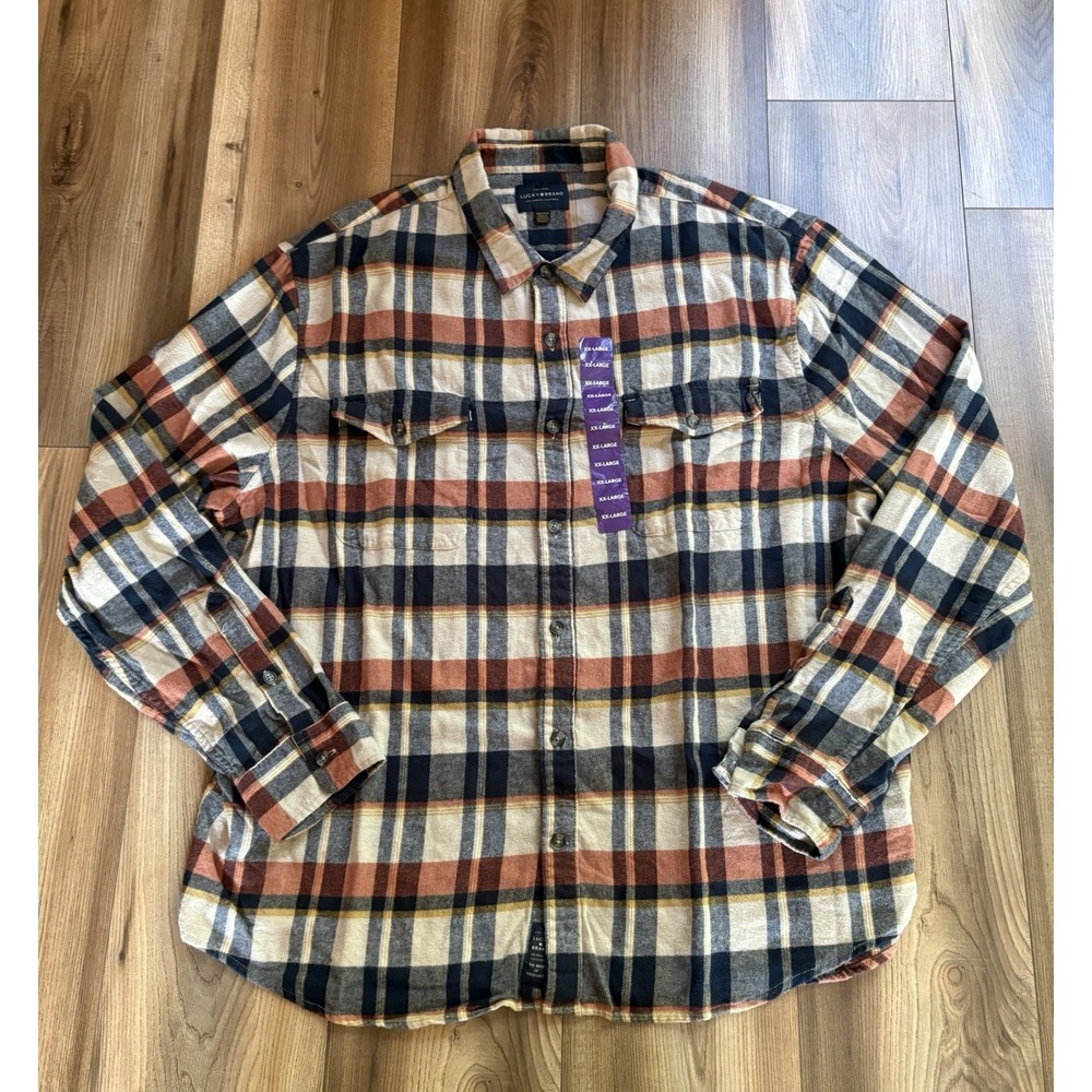 Lucky Brand Men's XXL Flannel Shirt NWT